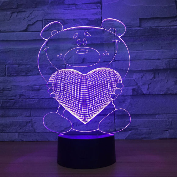 Bear Hug Love Lamp